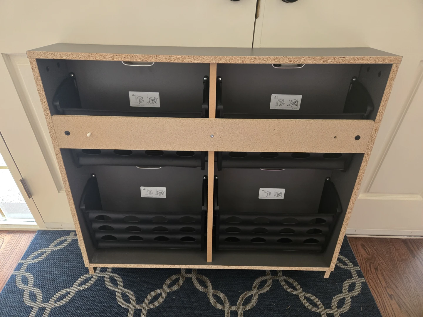 Grey 4-Tier Shoe Storage Cabinet (Ikea Stall) - photo 4