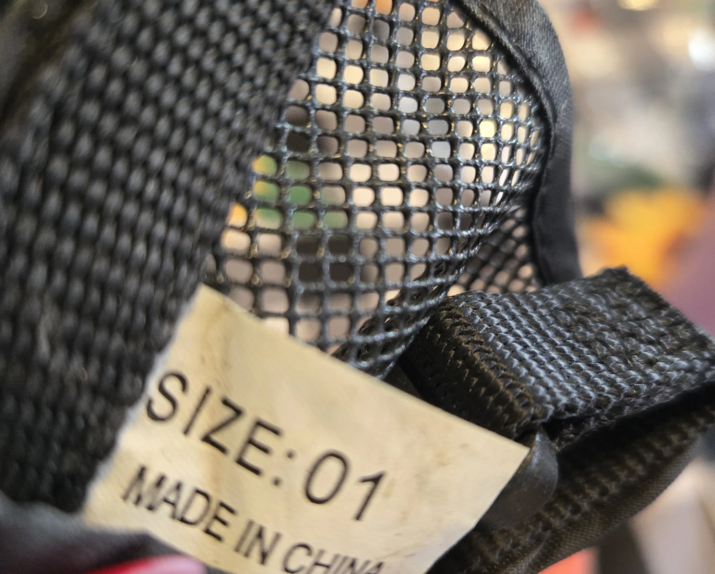 Black Mesh Dog Muzzle Size 01 - photo 3