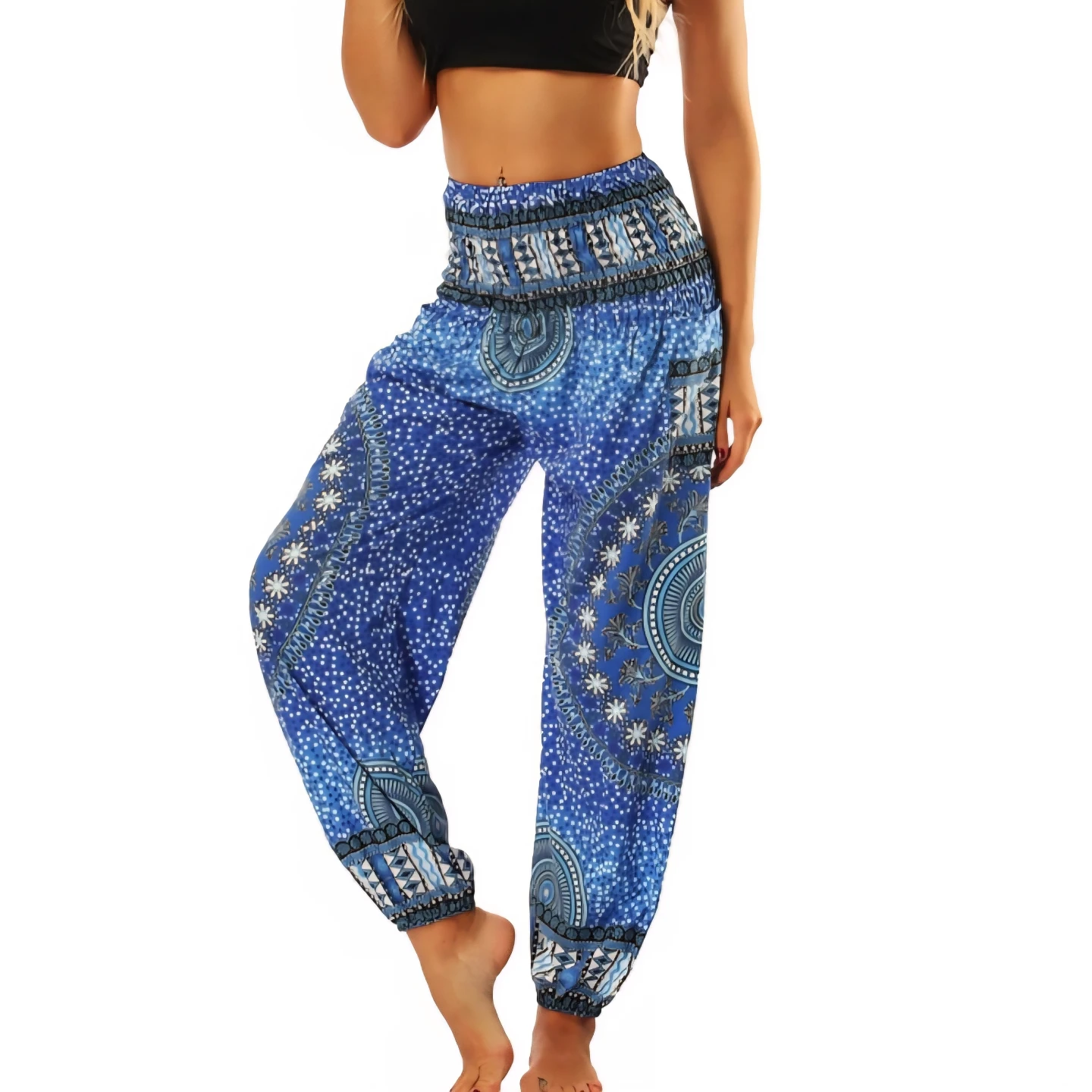 BRAND NEW Harem Pants, High Waist Yoga Boho Trousers w/ Pockets