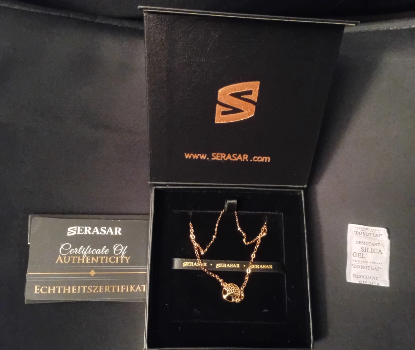 NEW!   SERASAR Gold-Coloured Anklet with Tree of Life Charm