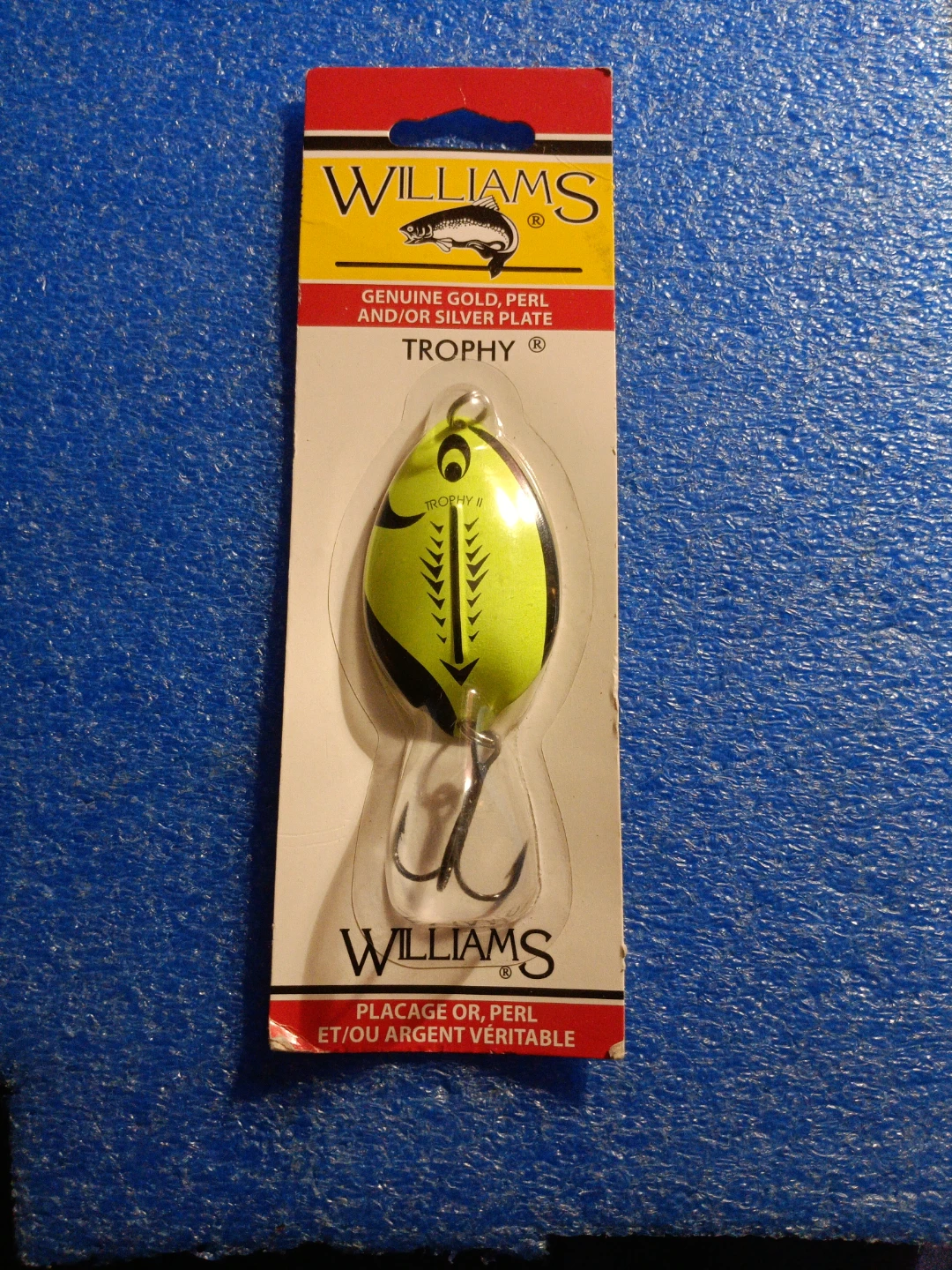 Williams Trophy II Lure - Genuine Gold, Pearl or Silver Plate