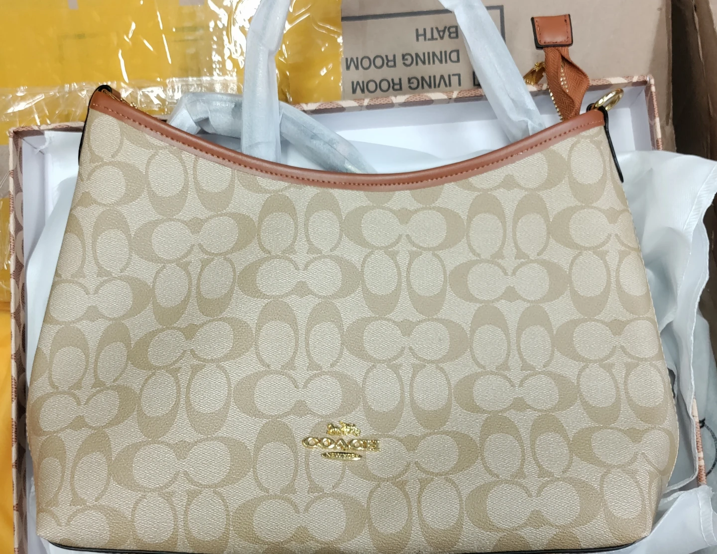 Coach Signature Canvas Shoulder Bag
