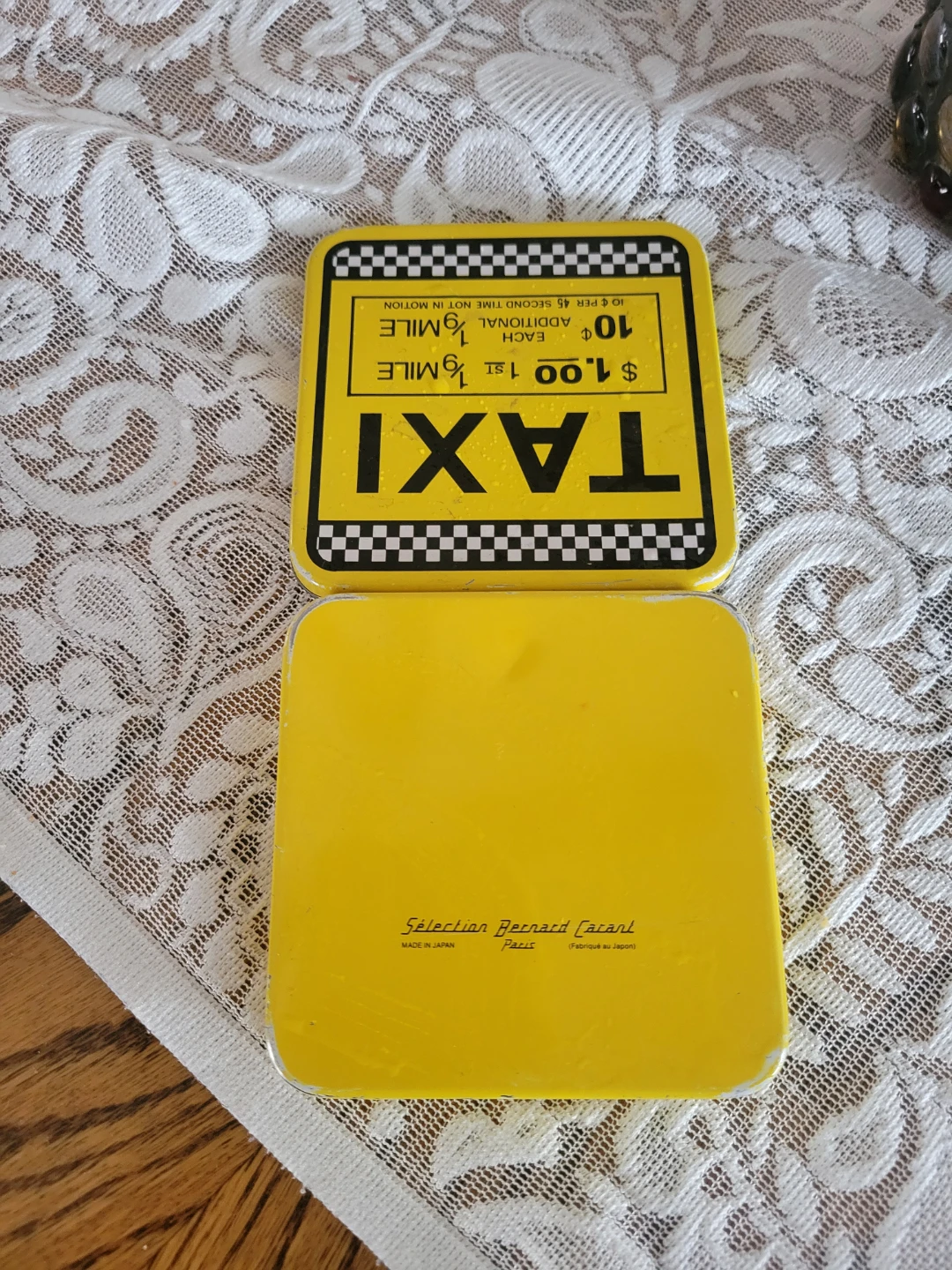 Vintage Taxi Fare Bernard Carant Collectible Tin - photo 2