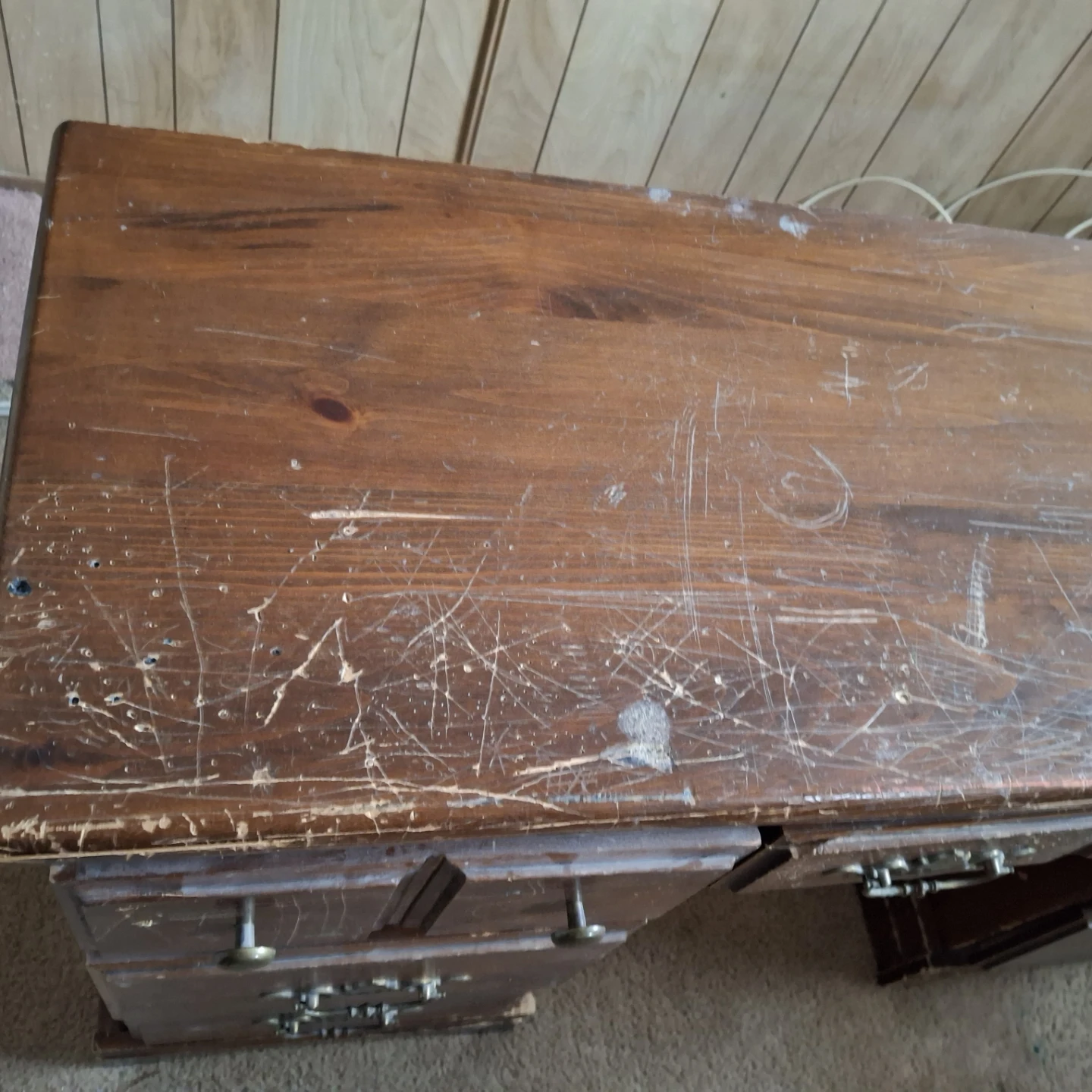 Vintage Wooden Desk * minor defects* - photo 2