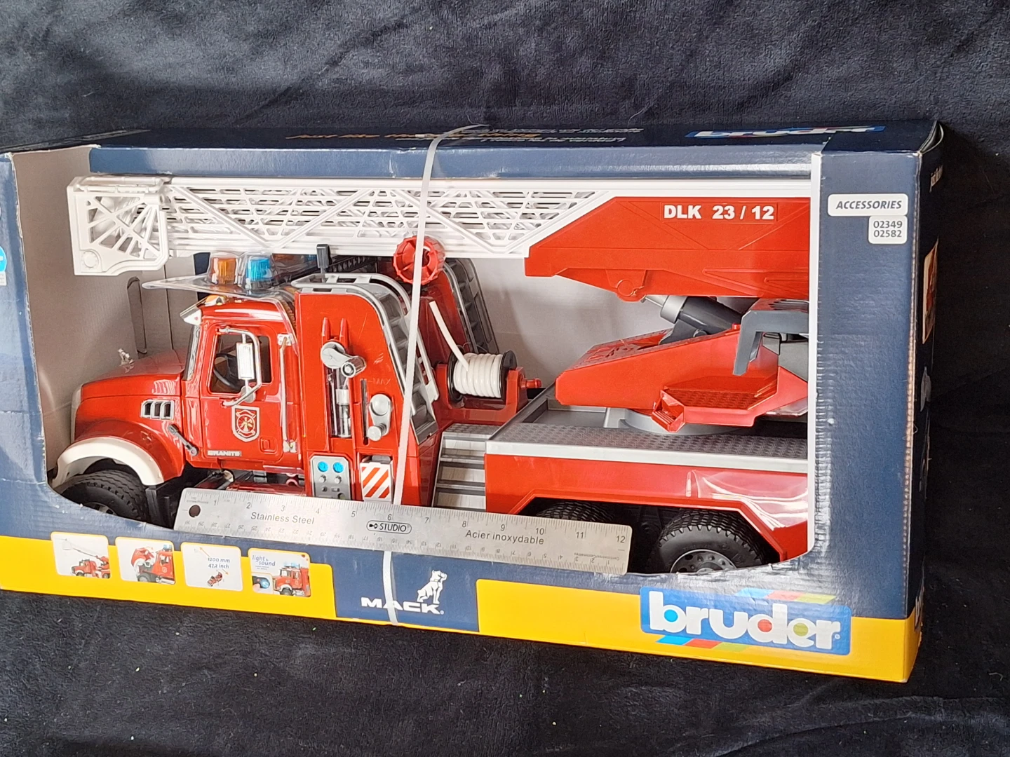 Bruder DLK 23/12 Fire Truck Toy - photo 2