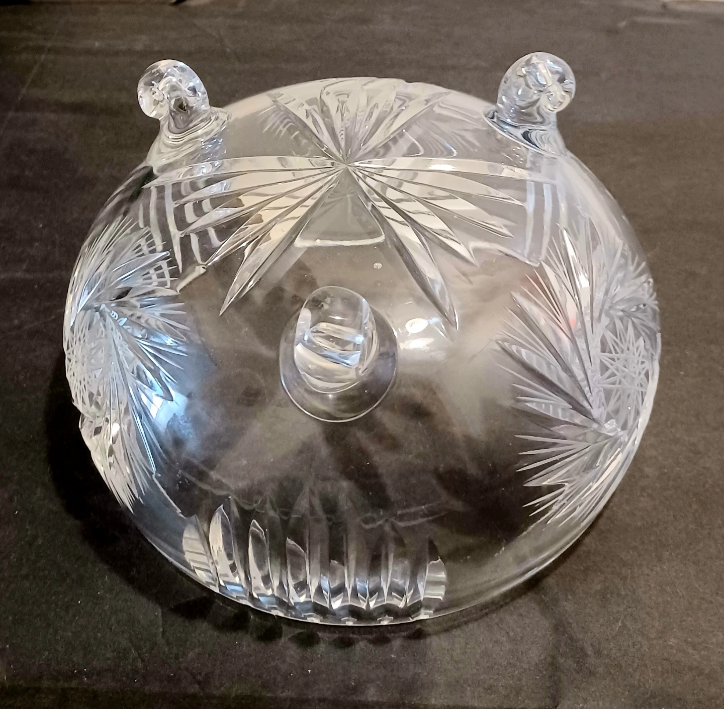 Vtg Hand Crafted Bohemian Crystal Bonboniere - photo 4