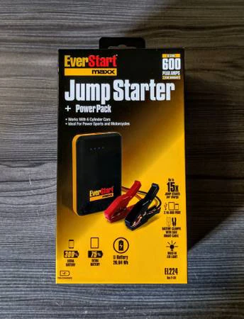 EverStart Maxx Jump Starter + Power Pack (Brand New)