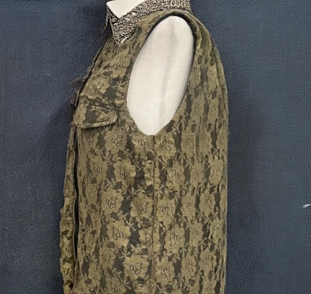 Diesal Women's Embellished Lace Vest