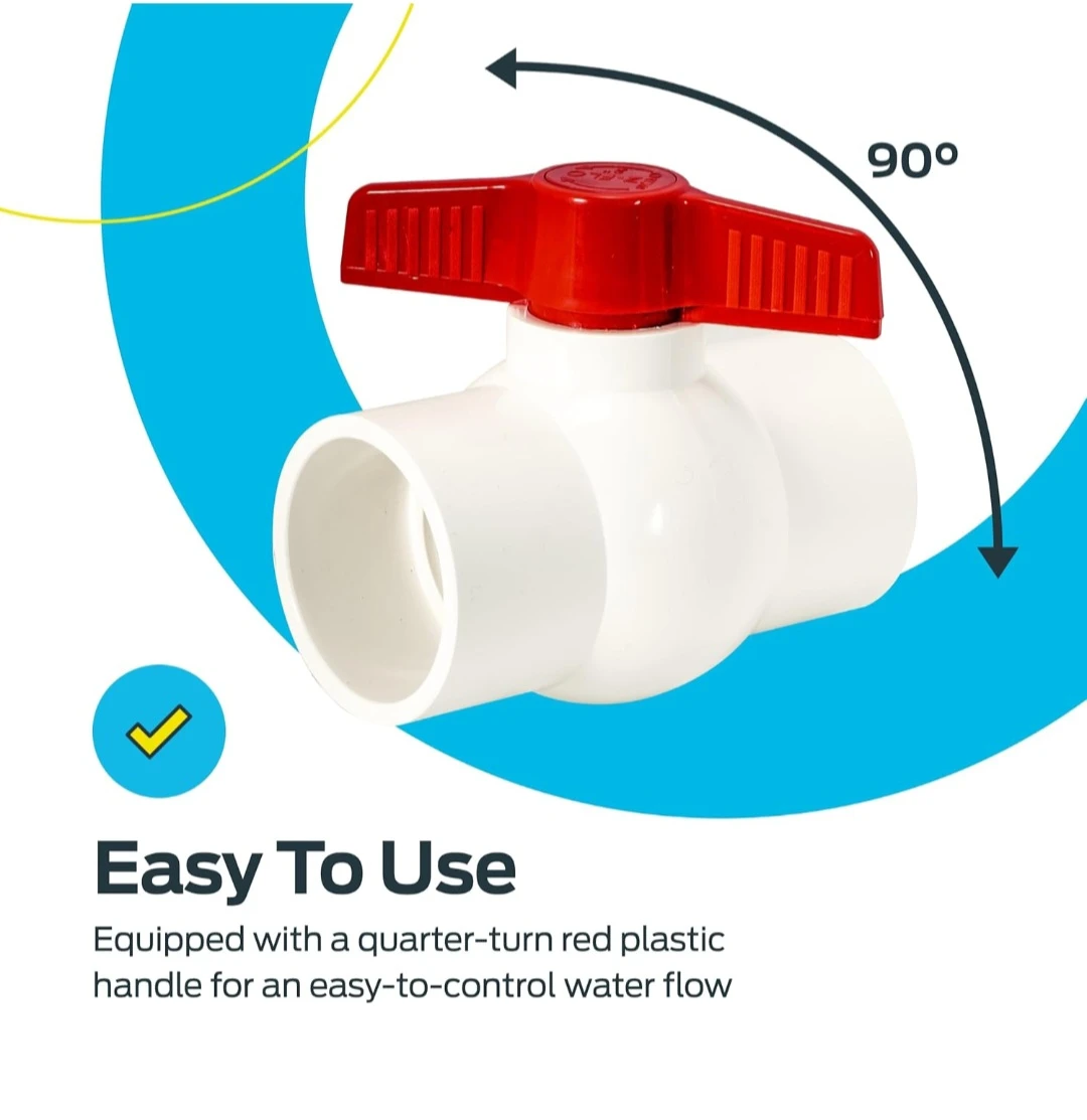 Eastman 2 in. Schedule 40 PVC Slip Ball Valve - photo 4