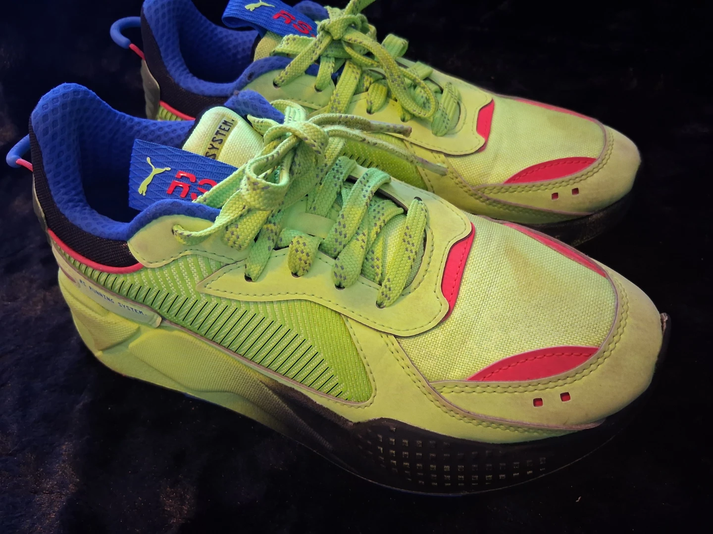 Puma RS-X Running System Sneakers - Neon Yellow/Blue/Pink