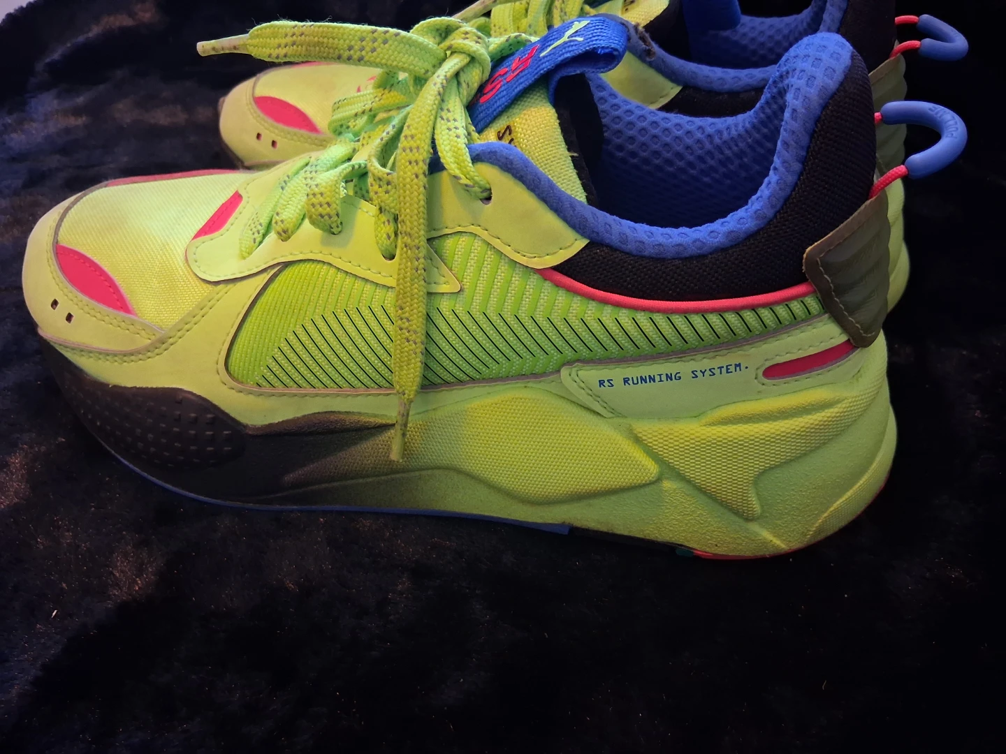 Puma RS-X Running System Sneakers - Neon Yellow/Blue/Pink - photo 3