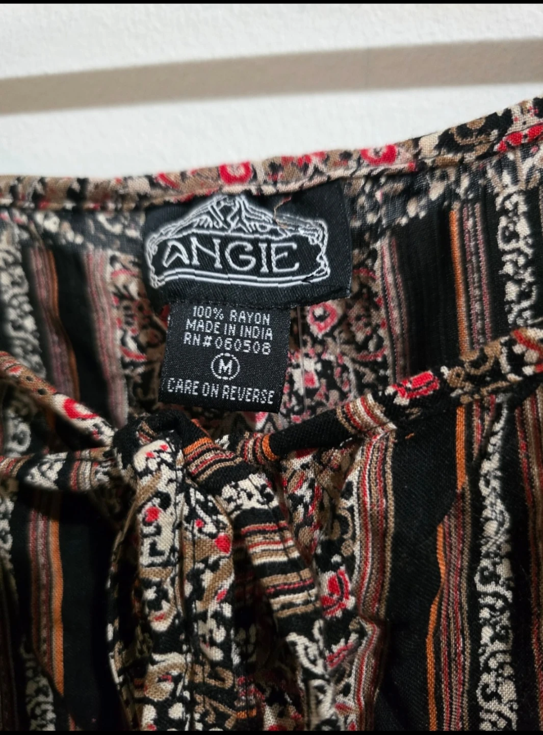 Posted 01/15/26  Angie Bohemian Print  Blouse -- Size Medium in - photo 5