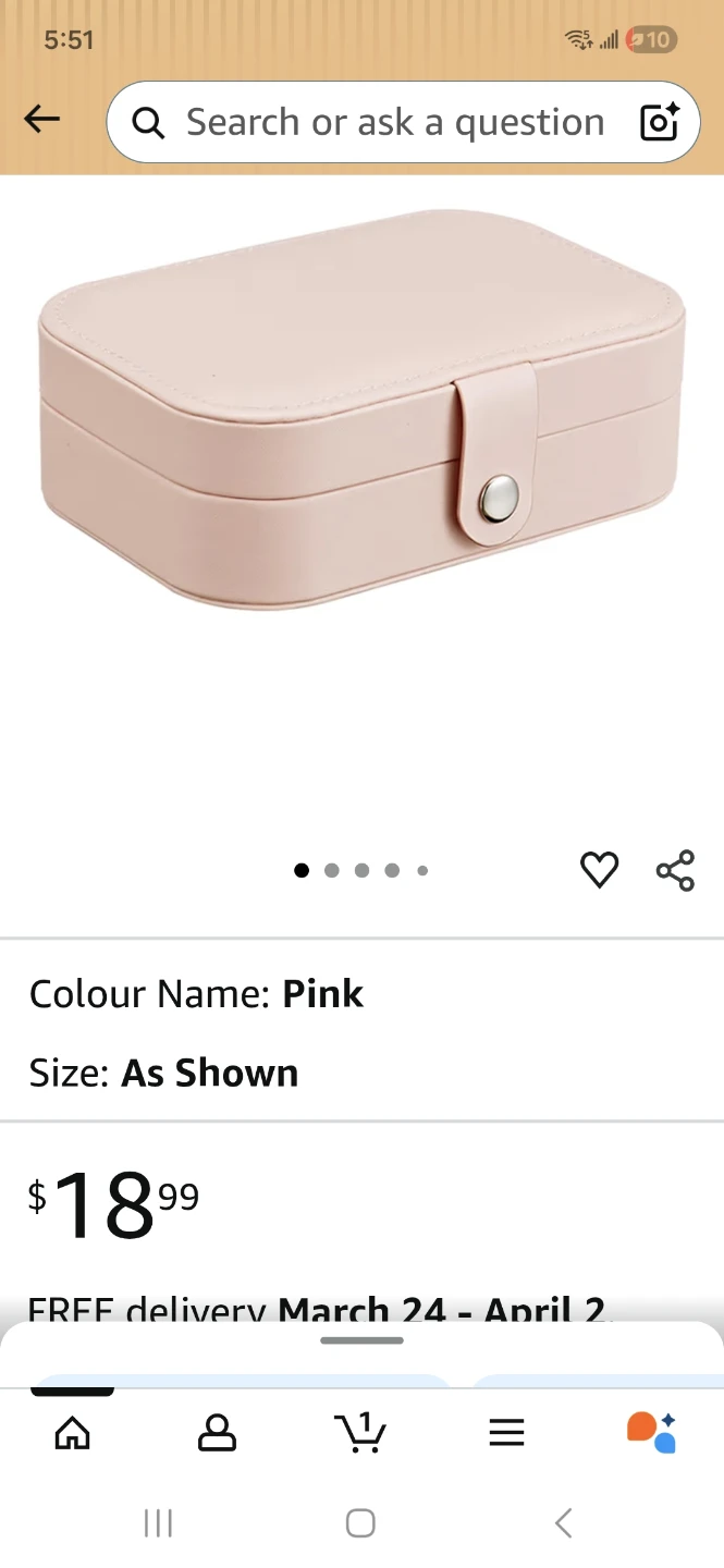 Pink Multifunctional Jewelry Organizer Box - photo 3