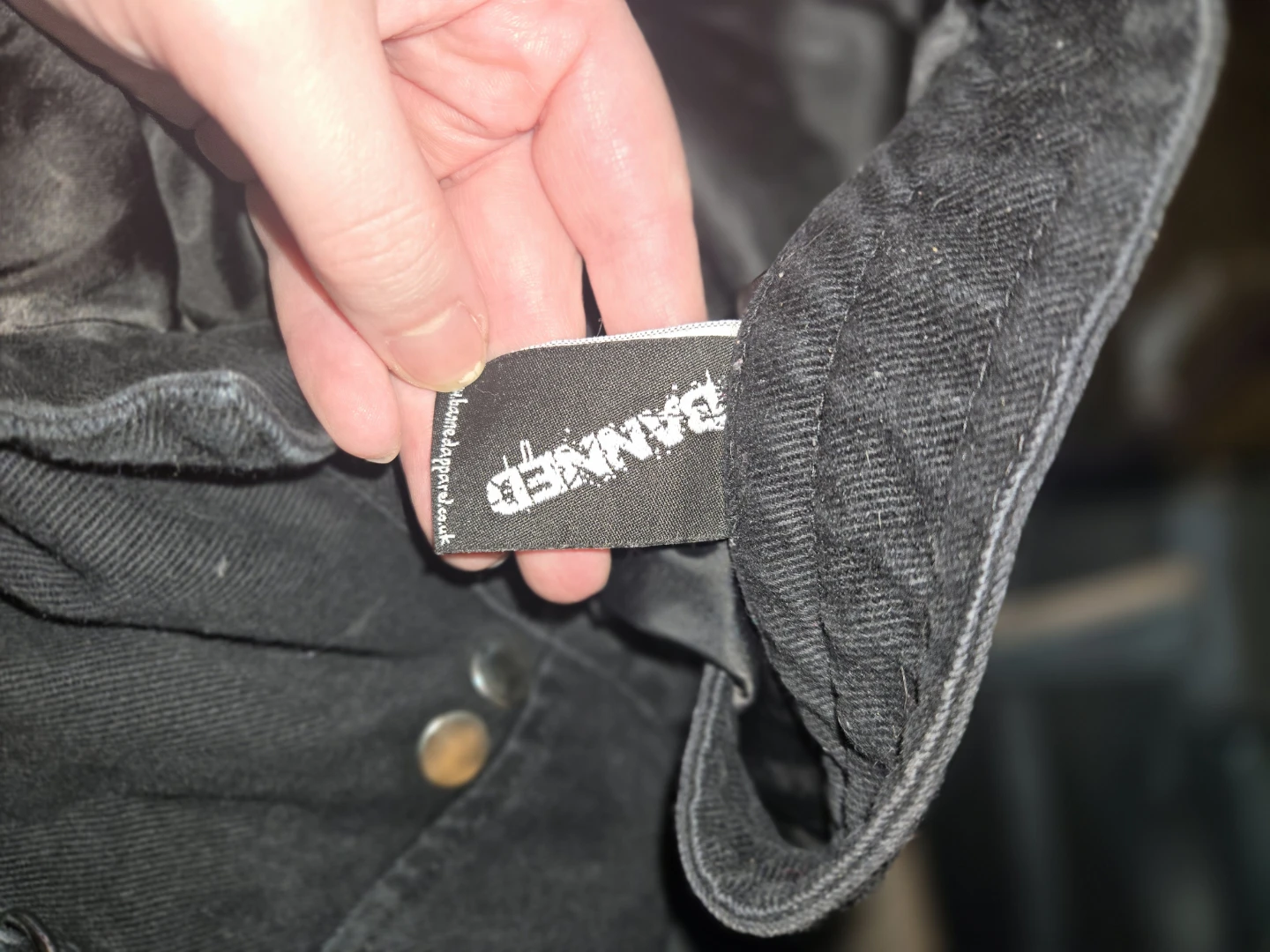 Banned Black Denim Jacket 🧡 - photo 2