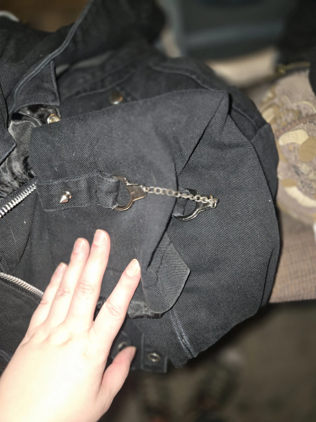 Banned Black Denim Jacket 🧡 - photo 3
