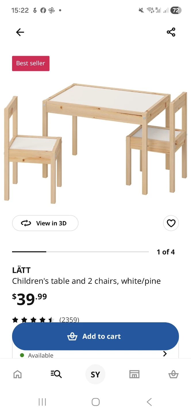 Ikea children table set. - photo 2
