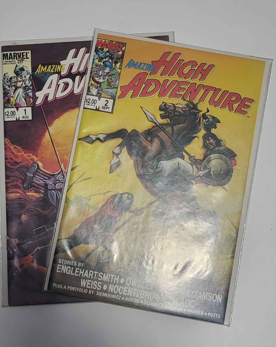 Marvel Amazing High Adventure Comic Books #1 & #2 (1984)