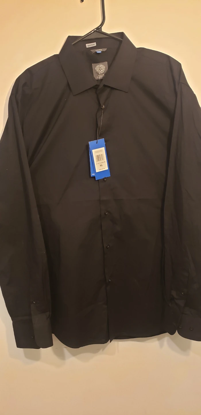 Vince Camuto Black Stretch Shirt XL