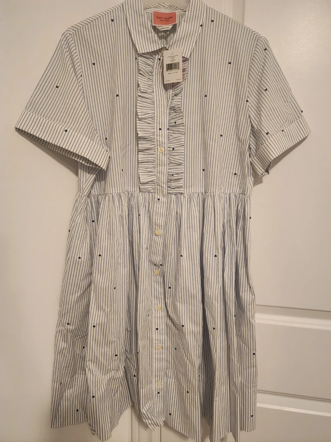 Kate Spade Striped Heart Shirtdress