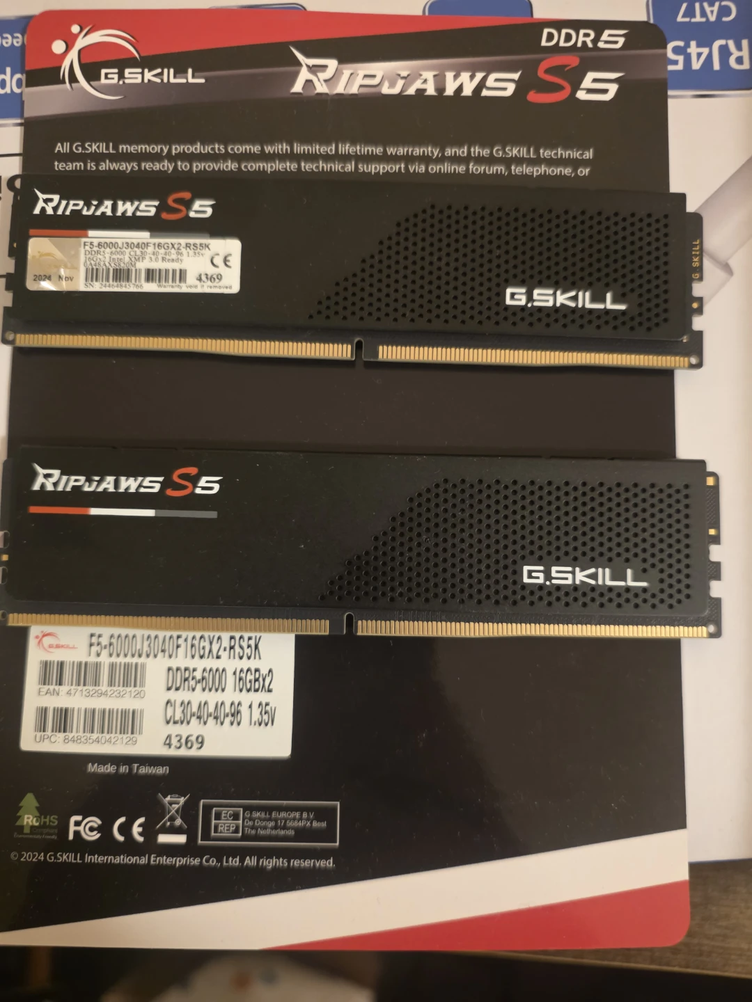 G.SKILL Ripjaws S5 DDR5 16GBx2 RAM