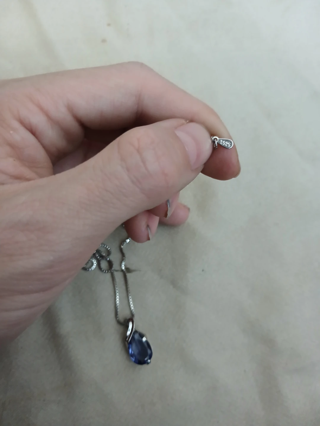 925 Silver And Lab Grown Amethyst Pendant Necklace - photo 5