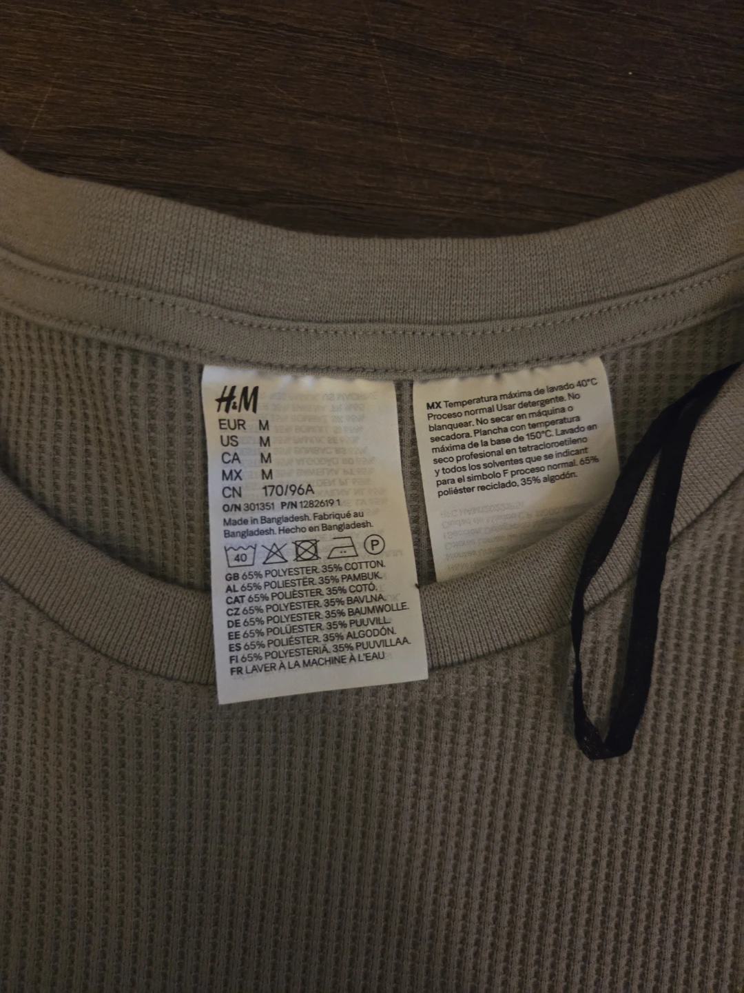 H&M Grey Ribbed Cropped T-Shirt - photo 2