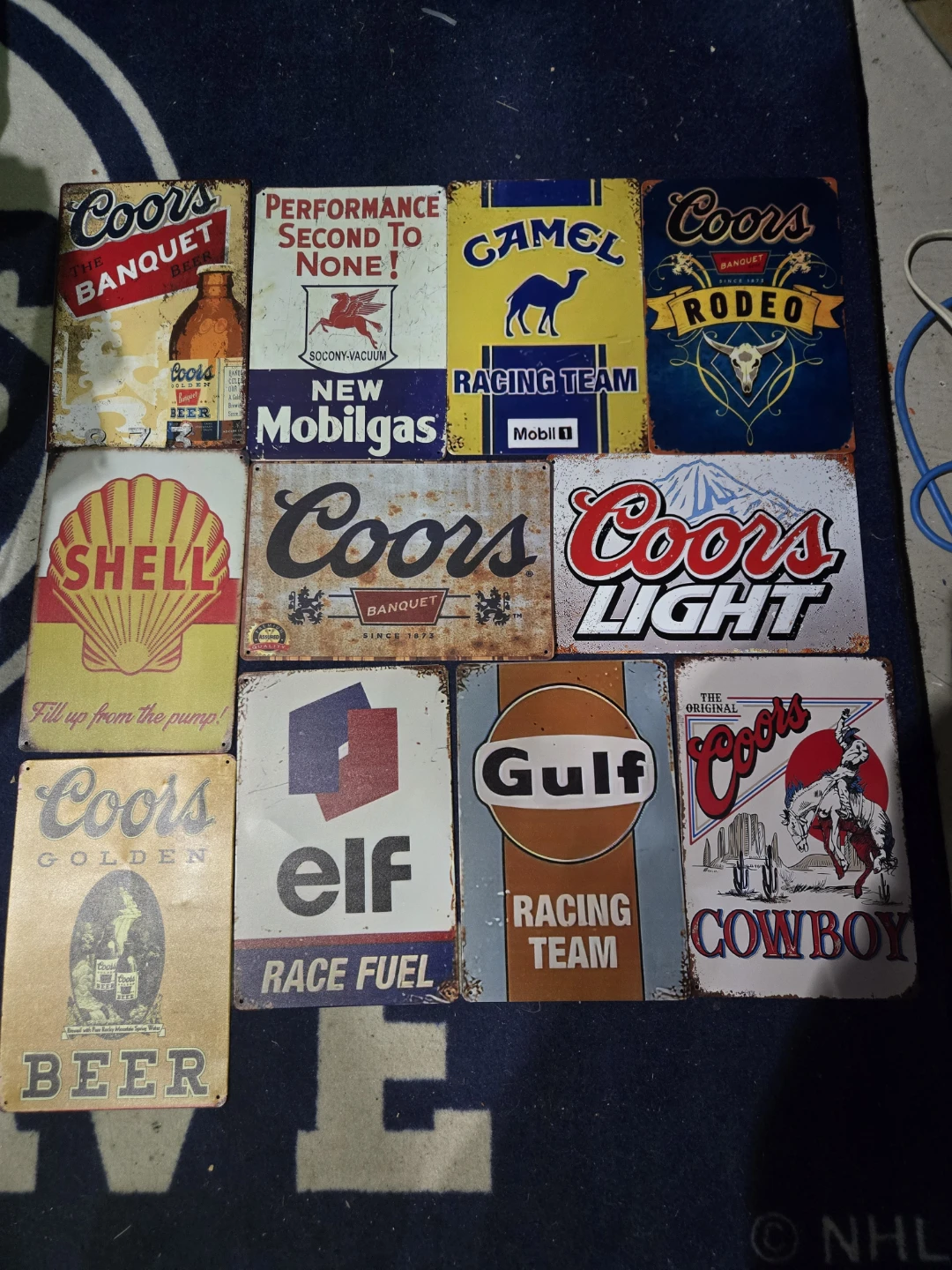 Collection of Vintage Metal Signs - Auto & Beverage Brands - photo 3
