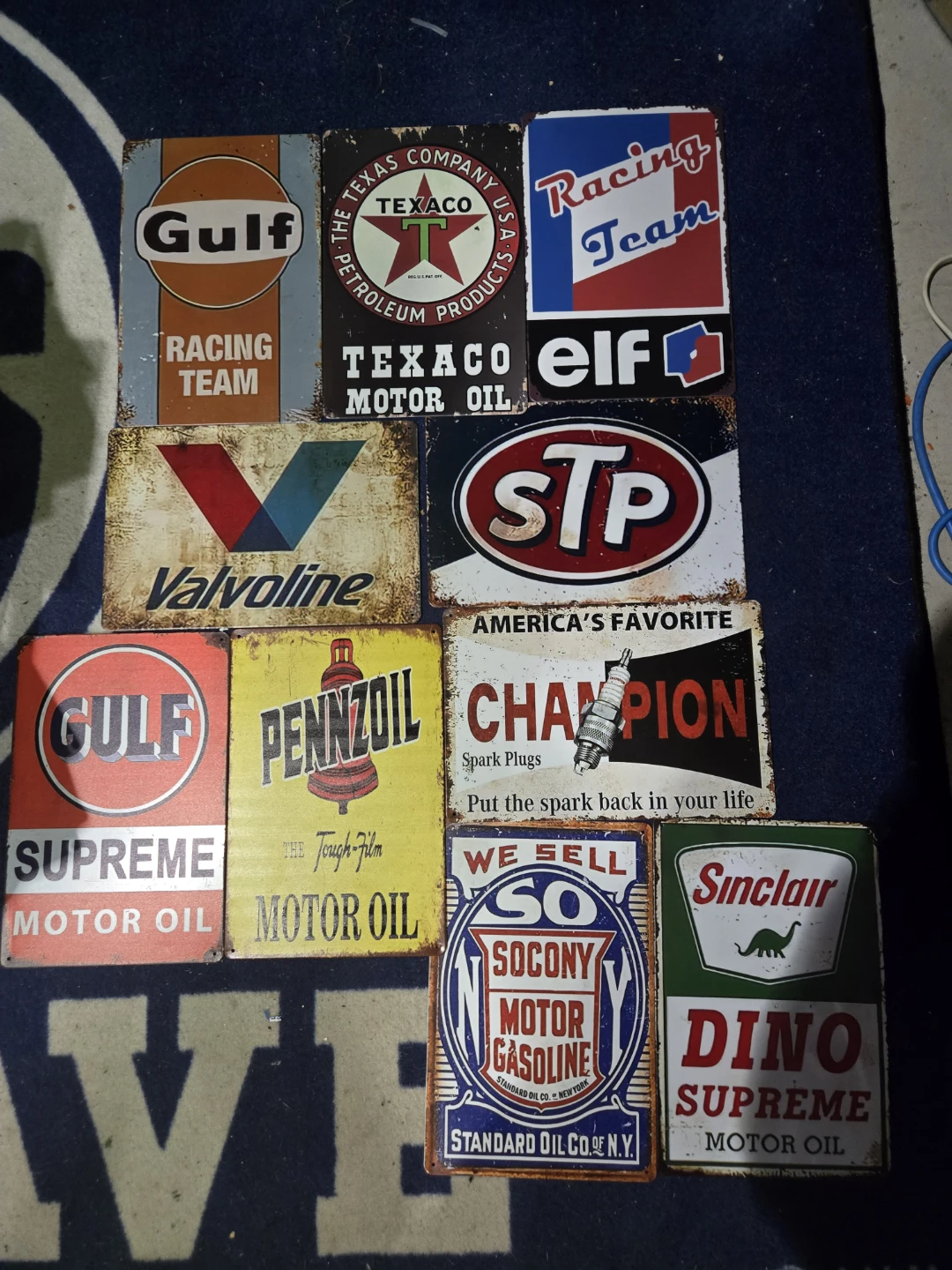 Collection of Vintage Metal Signs - Auto & Beverage Brands - photo 4