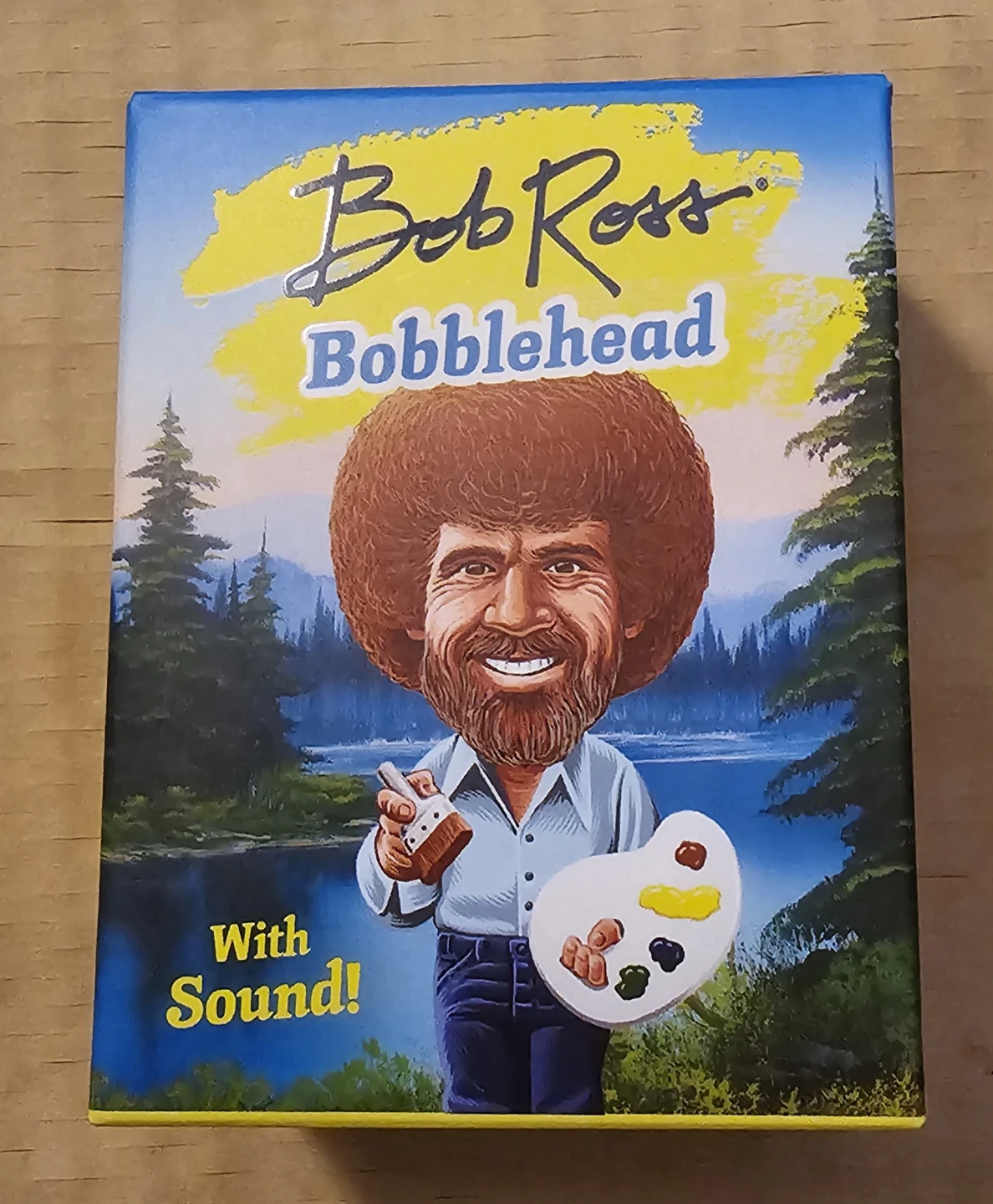 Bob Ross Bobblehead with Sound and Flipbook