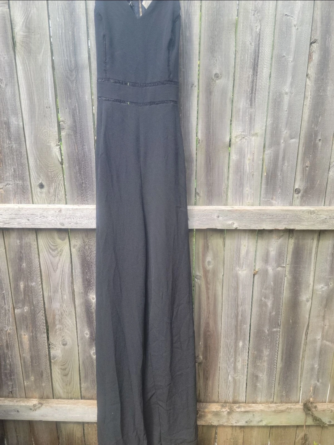 Privy Black Lace Back jumpsuit - photo 2