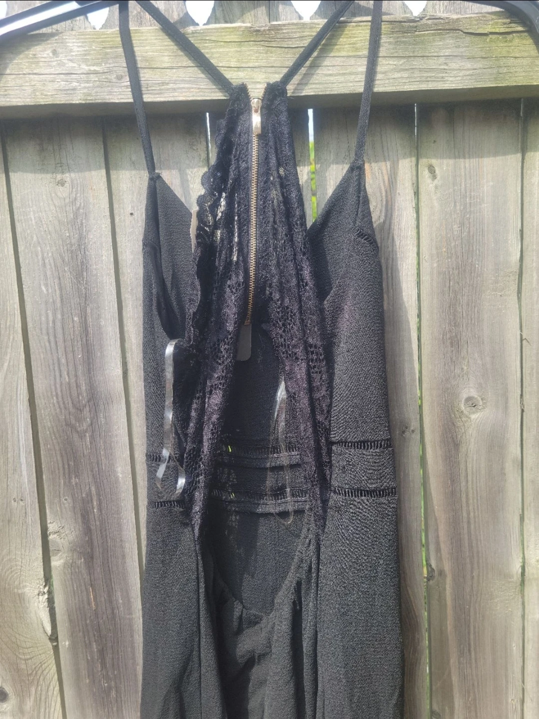 Privy Black Lace Back jumpsuit - photo 4