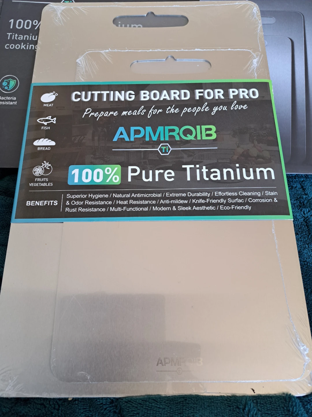APMRQIB 100% Pure Titanium Cutting Board - photo 2