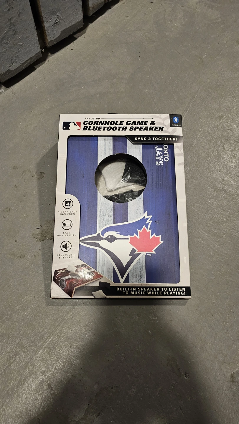 Toronto Blue Jays Cornhole Beanbag Game & Bluetooth Speaker 🏆