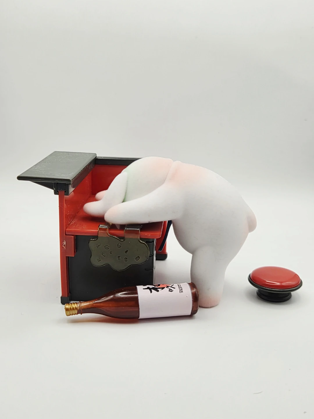 🏆Bunny Figurine with Miniature Bottle