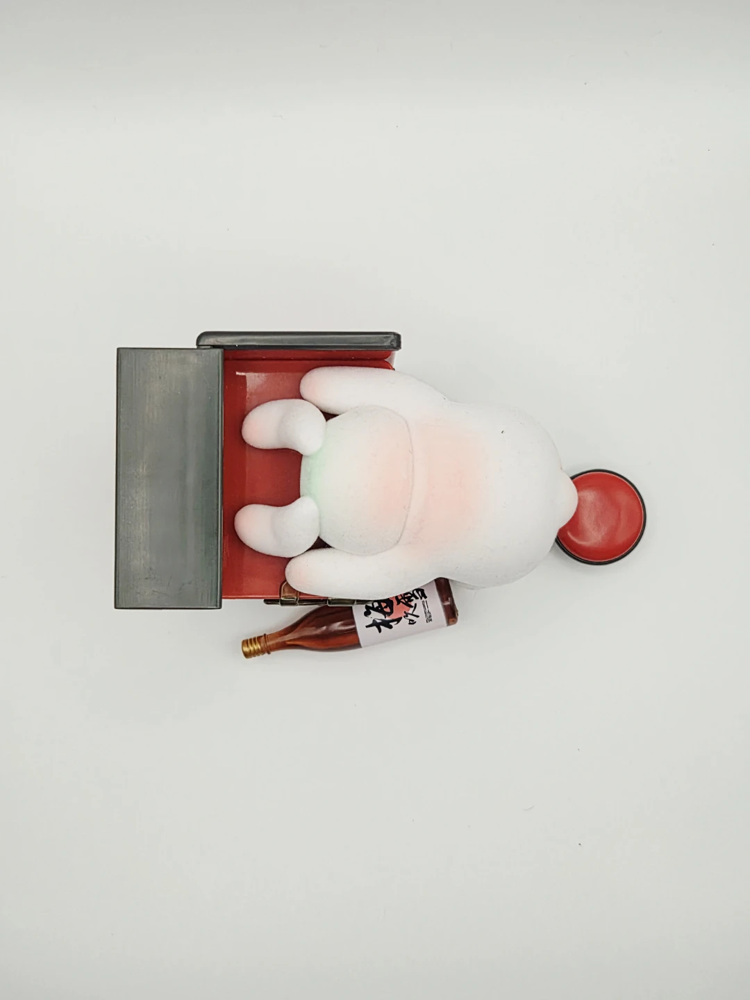 🏆Bunny Figurine with Miniature Bottle - photo 2