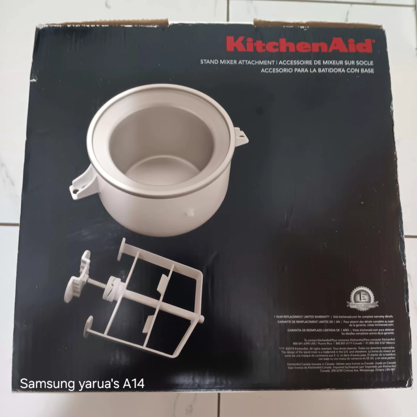KitchenAid Ice Cream Maker Stand Mixer Attachment - photo 3