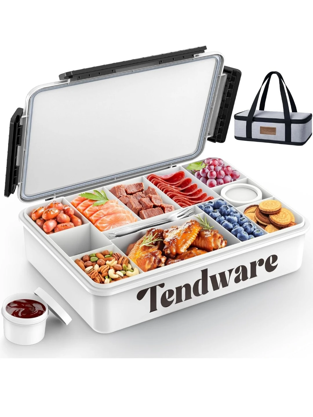 Tendware Divided Food Container with Insulated Bag 🏆