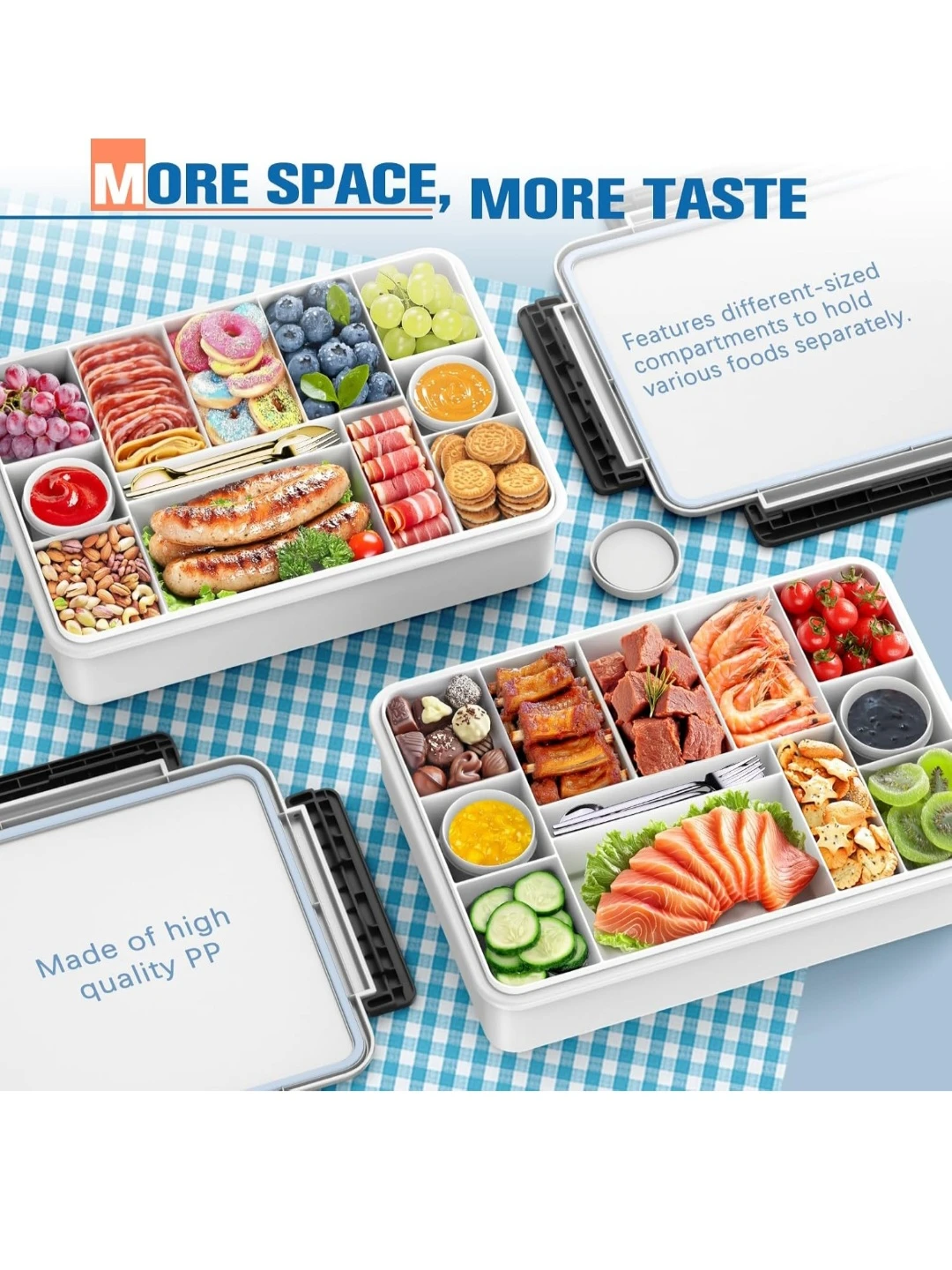 Tendware Divided Food Container with Insulated Bag 🏆 - photo 3