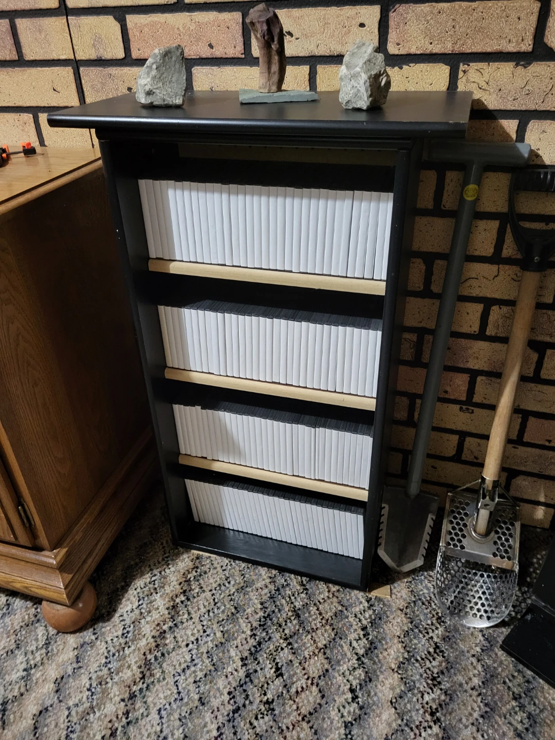 Black 4-Shelf Bookcases $24 each - photo 2