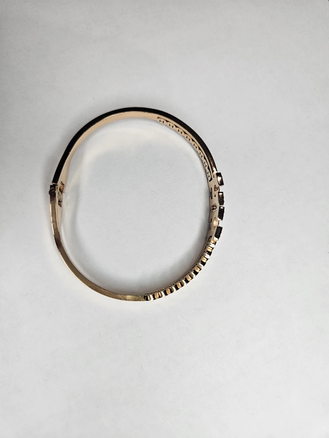 Rose Gold Tone Bracelet with Rhinestones - photo 3