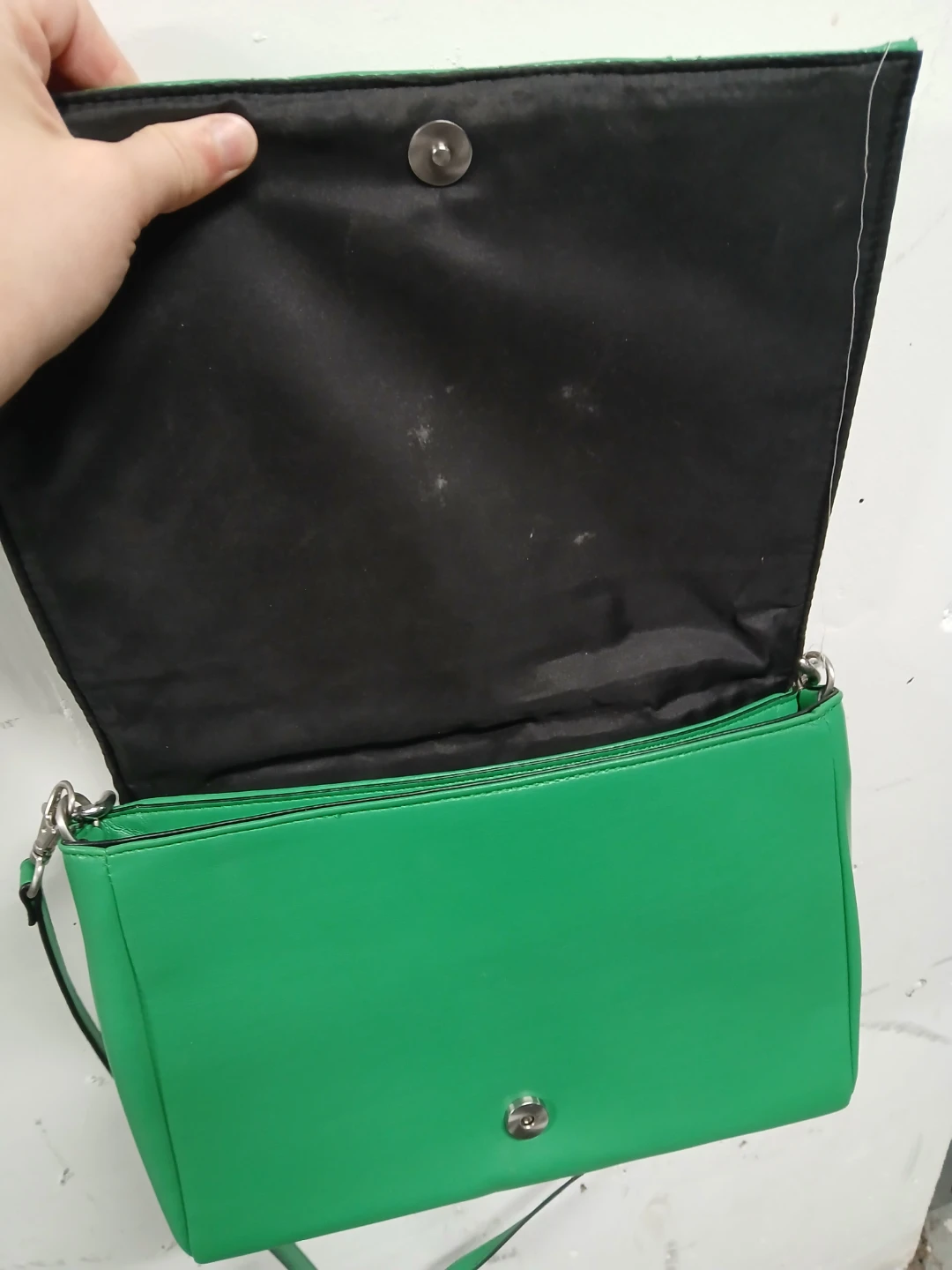 Call It Spring green quilted crossbody+handbag purse - like new! - photo 5