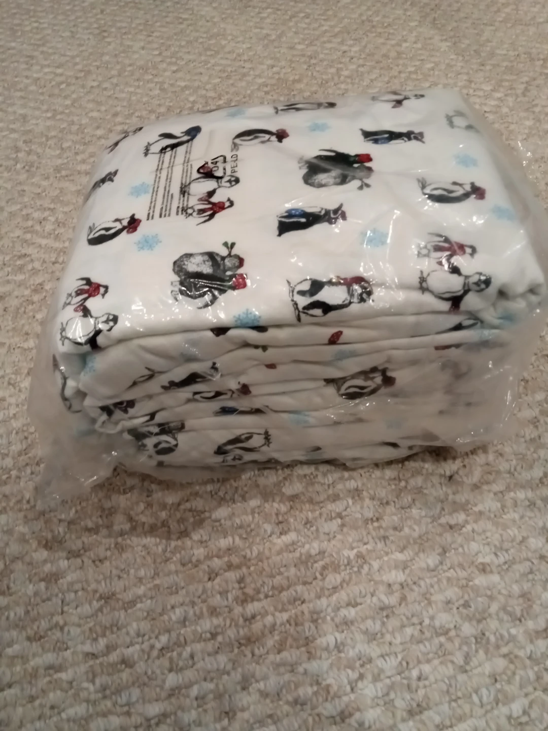 Children's Flannel Sheet Set - Penguin Print