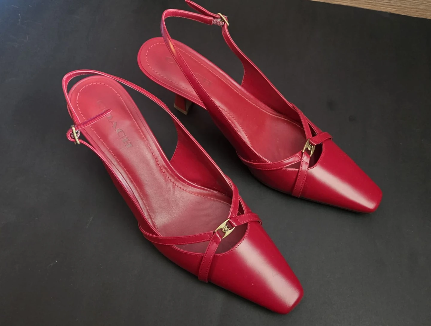 NEW COACH Rowyn Slingback Heels Womens Size 11 - photo 2