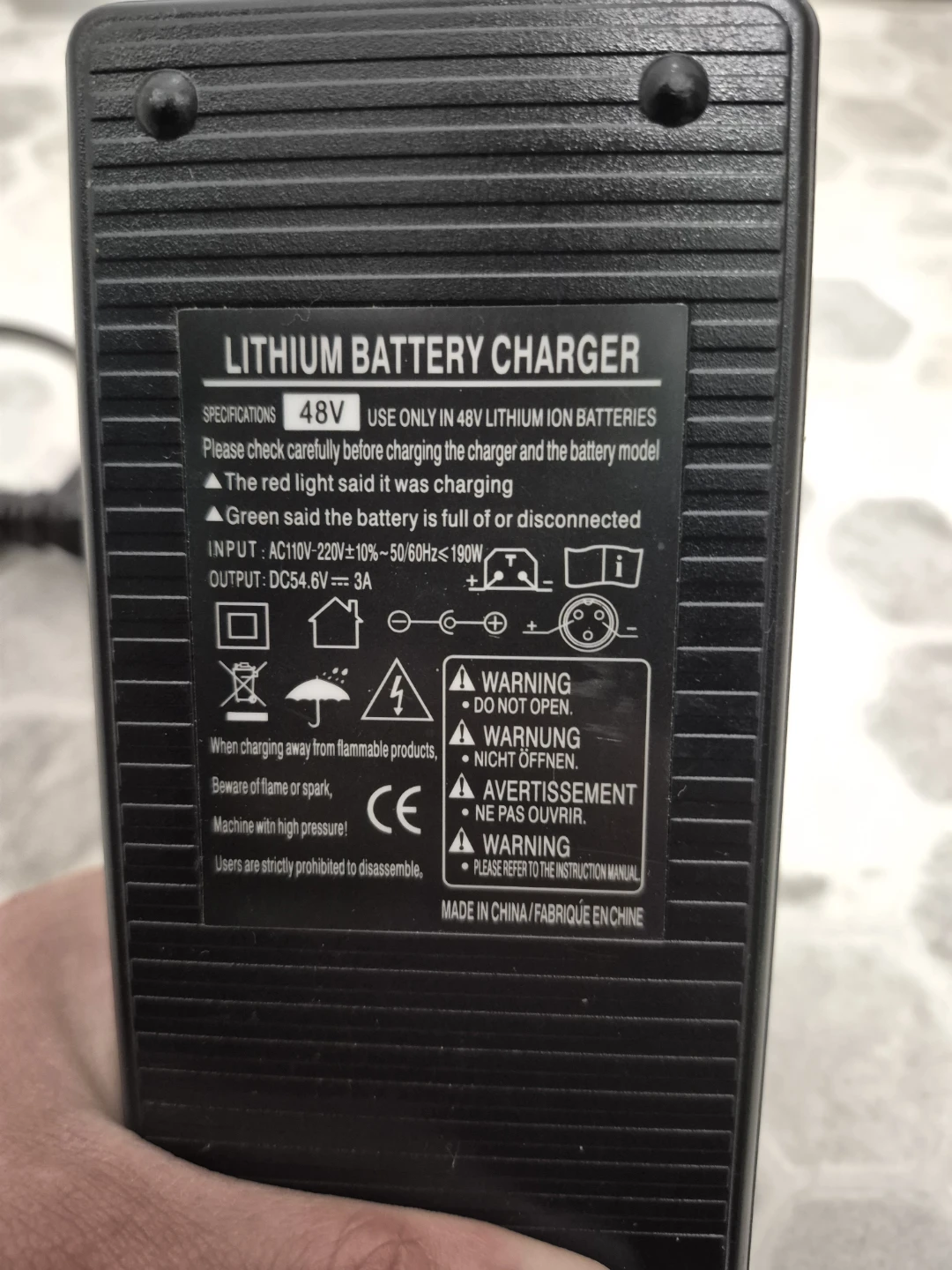 48V Lithium Battery Charger, and battery - photo 2