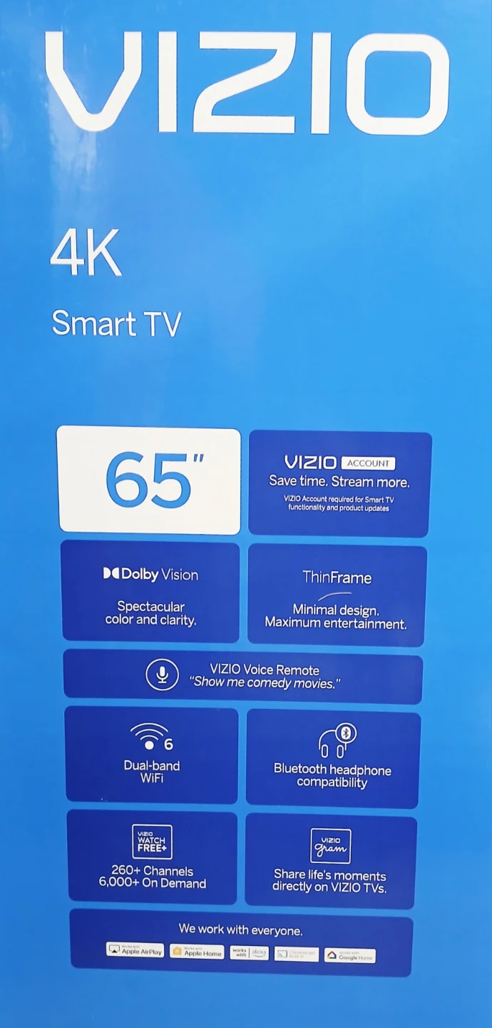 VIZIO 65" 4K Smart TV [V4K65M-08] *NEW* - photo 4