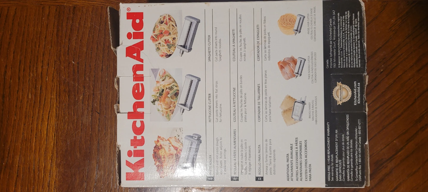 KitchenAid 3-Piece Pasta Roller & Cutter Set - photo 3