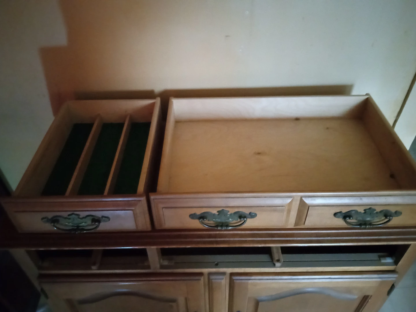 Wooden Sideboard Cabinet with Drawers and Doors - photo 3