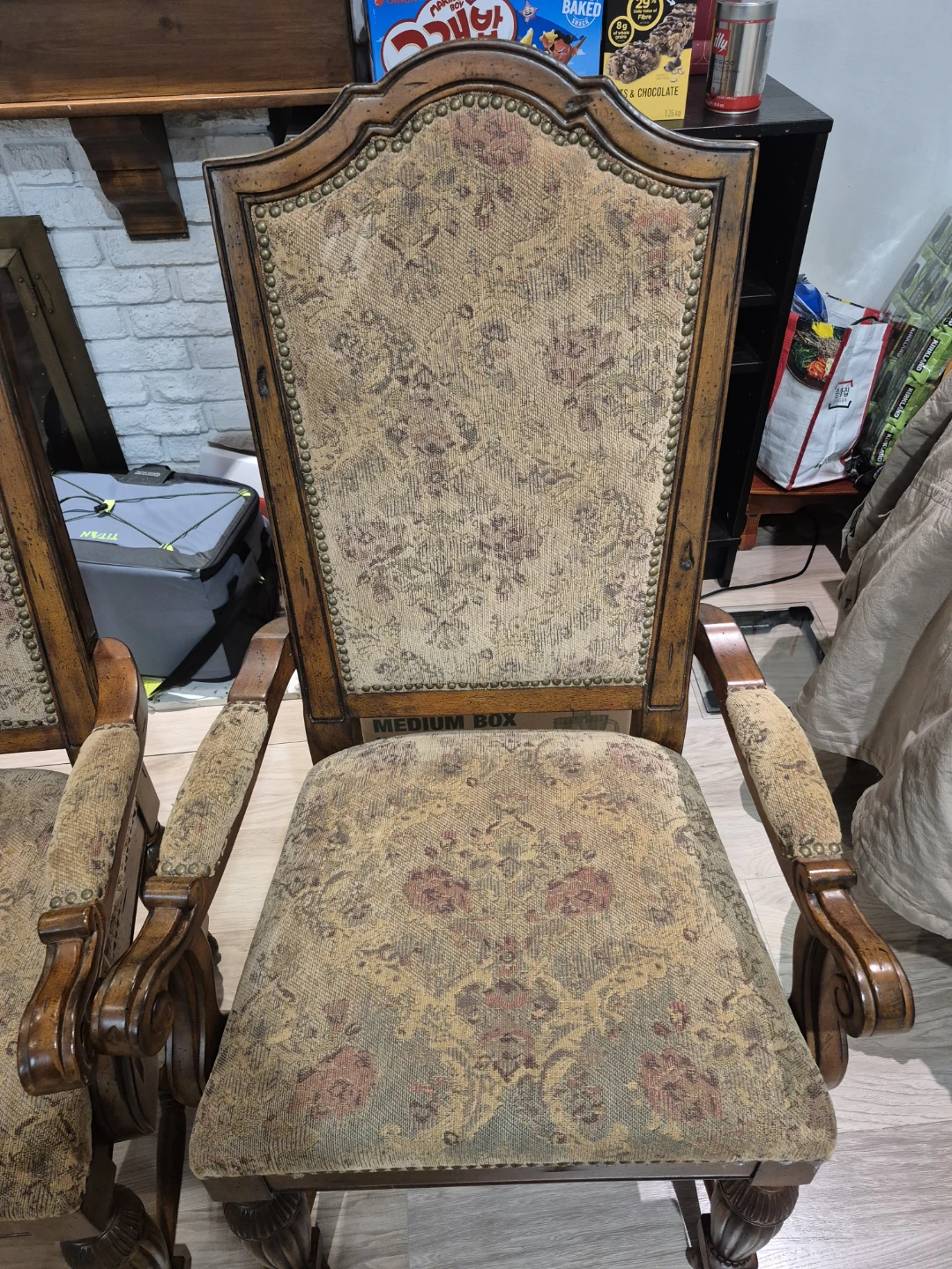 Pair of Upholstered Dining Chairs