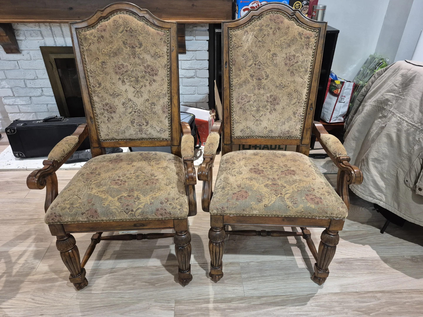 Pair of Upholstered Dining Chairs - photo 2
