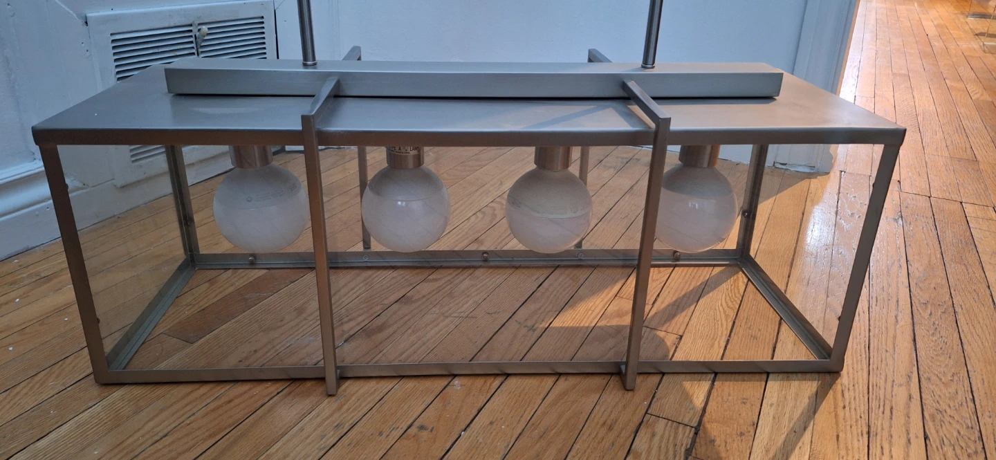 Modern Rectangular Pendant Light Fixture - photo 2